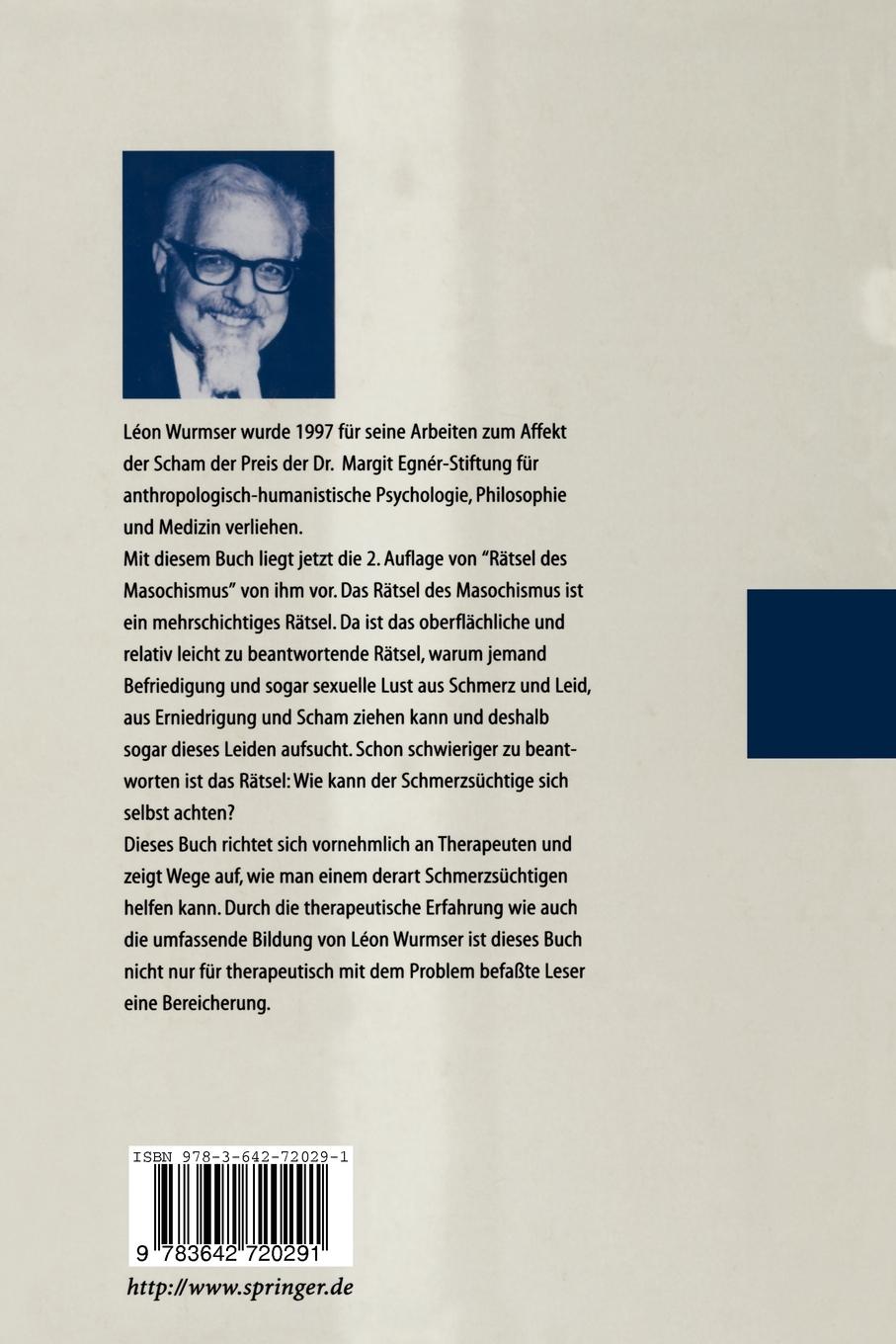Rückseitencover Das Rätsel des Masochismus