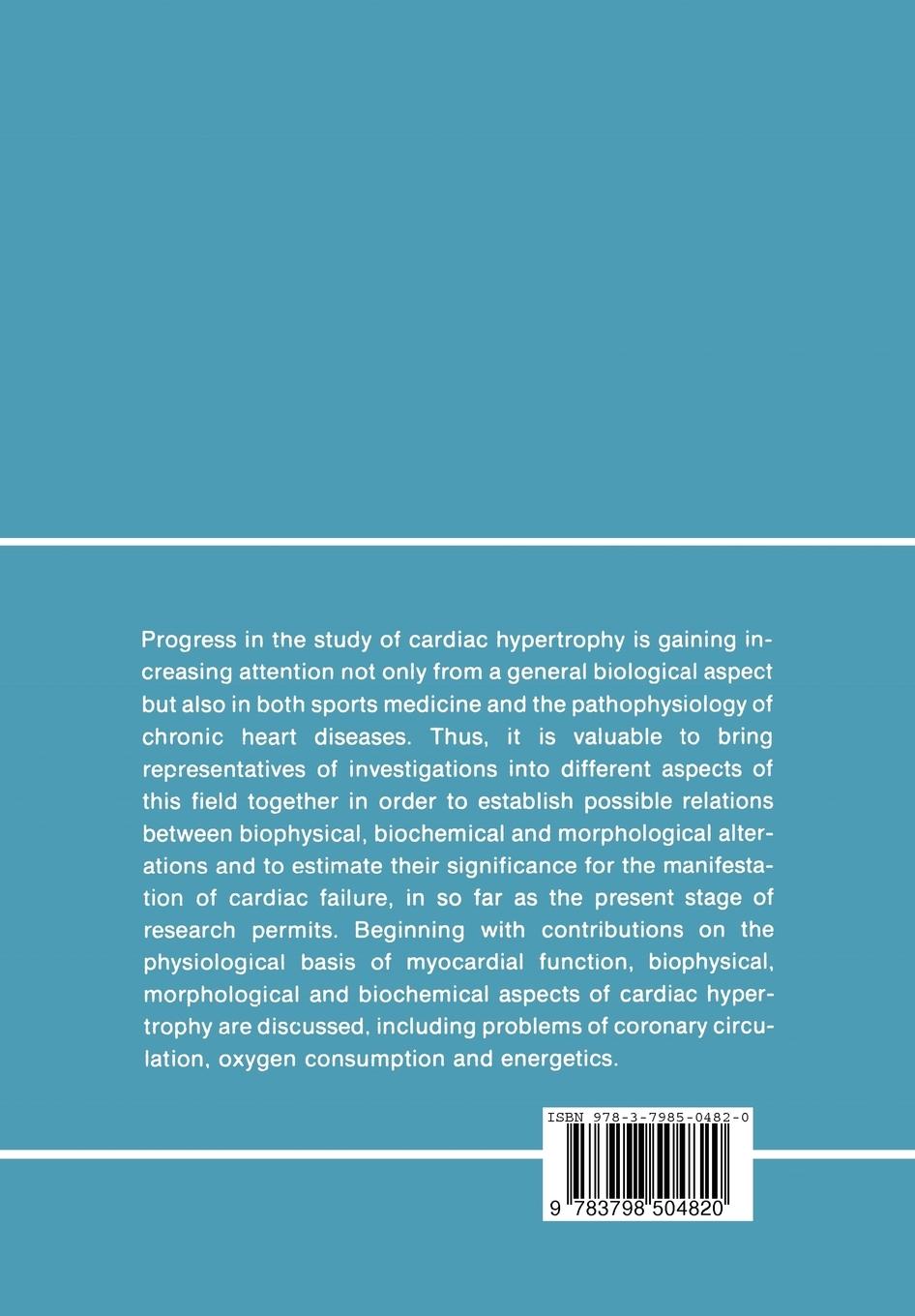 Rückseitencover The Hypertrophied Heart