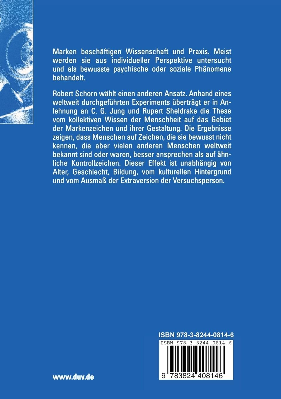 Rückseitencover Kollektive unbewusste Markenkenntnis
