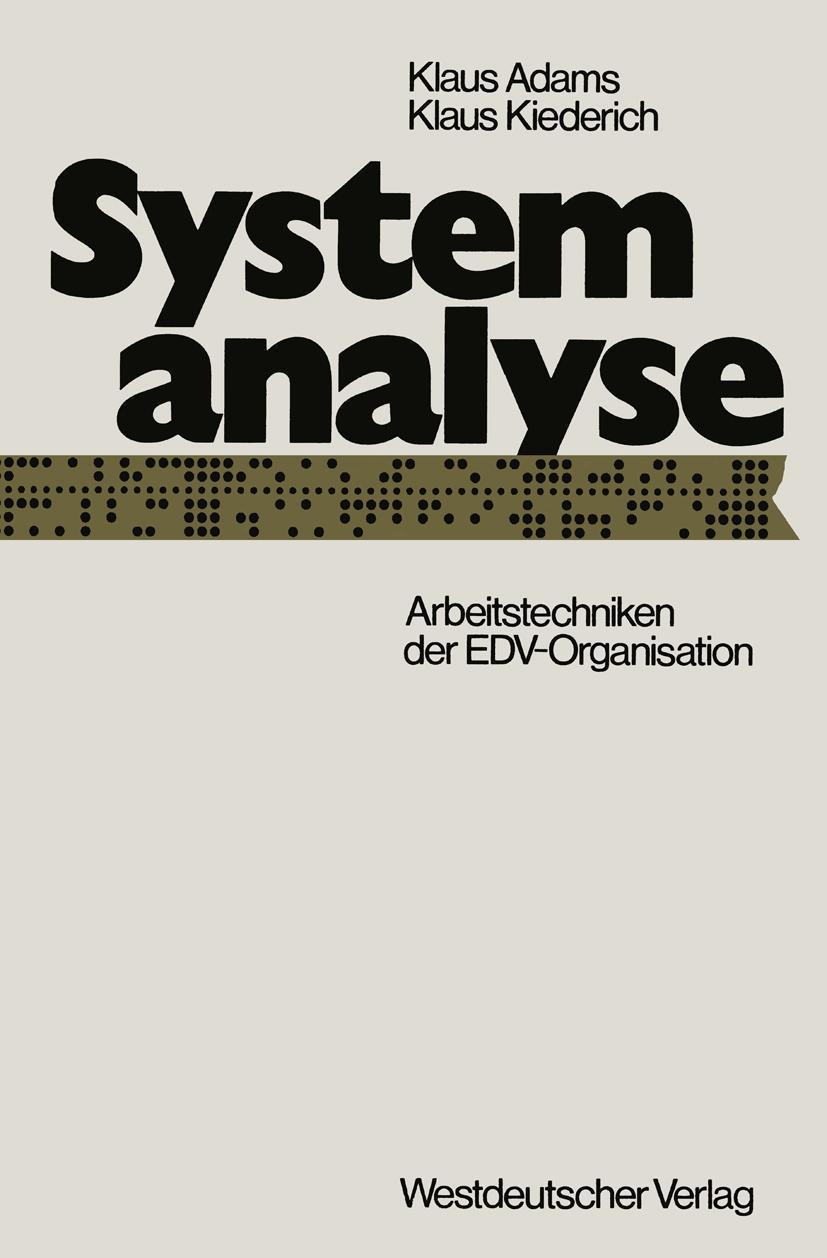 Vorderes Coverbild Systemanalyse