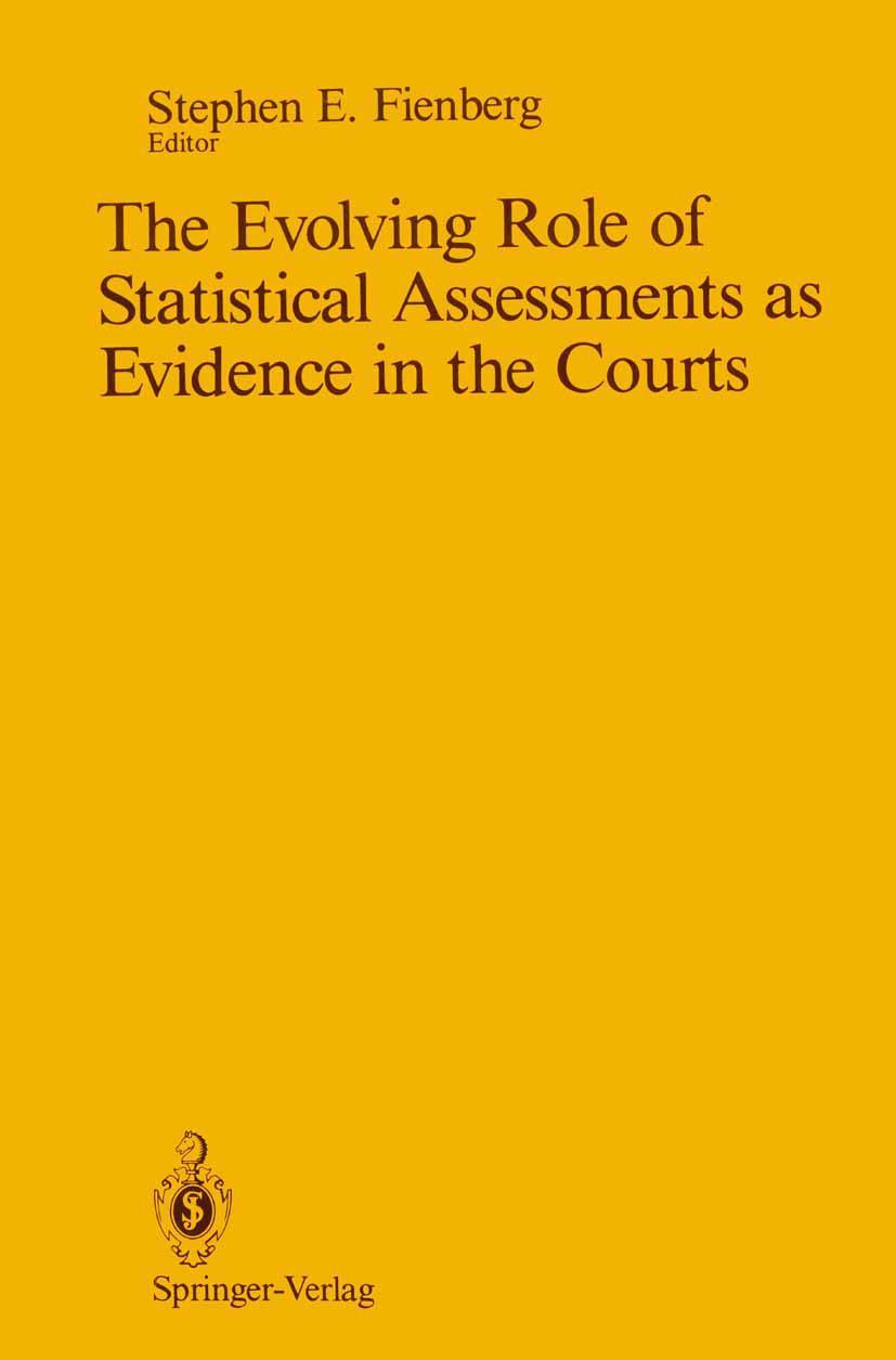 Vorderes Coverbild The Evolving Role of Statistical Assessments as Evidence in the Courts