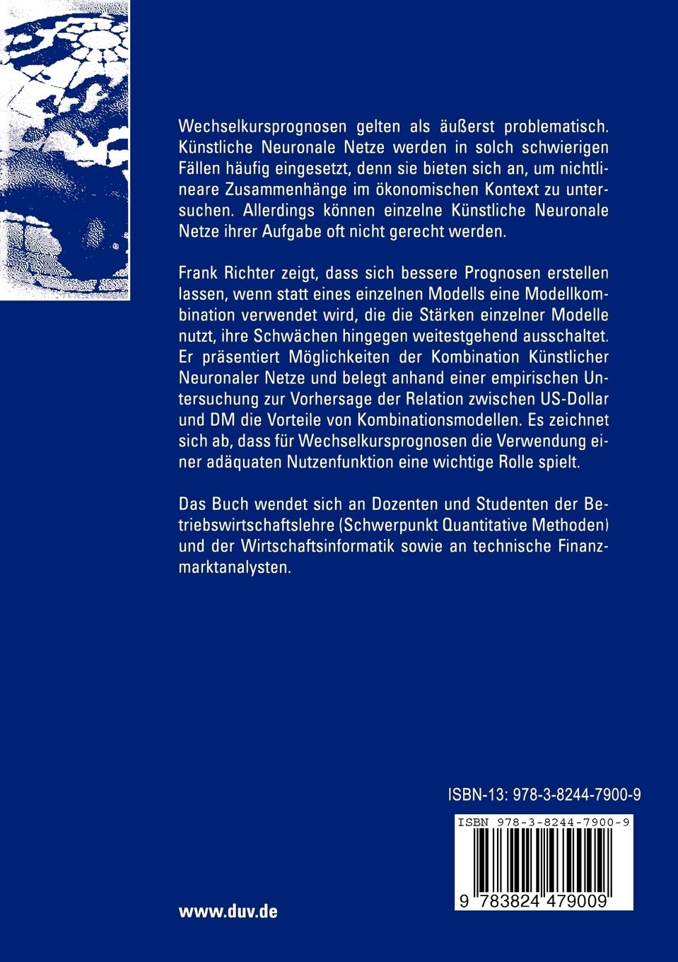 Rückseitencover Kombination Künstlicher Neuronaler Netze