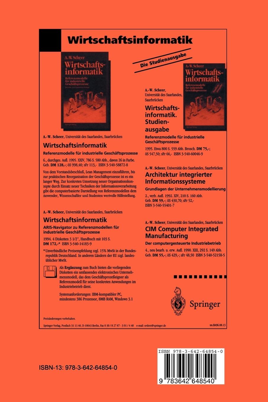 Rückseitencover Rechnungswesen und EDV. 17. Saarbrücker Arbeitstagung 1996