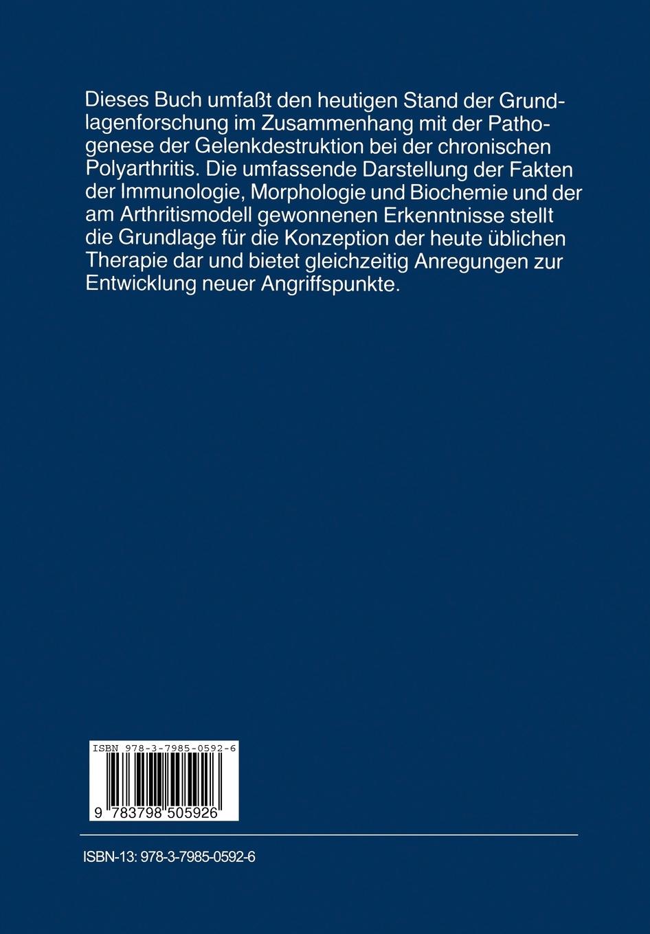 Rückseitencover Gelenkdestruktion bei Polyarthritis