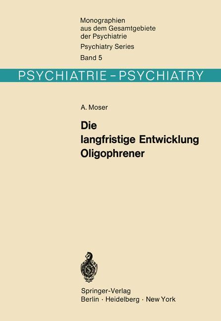 Vorderes Coverbild Die langfristige Entwicklung Oligophrener