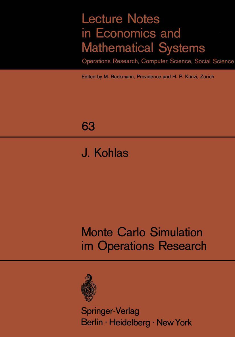 Vorderes Coverbild Monte Carlo Simulation im Operations Research