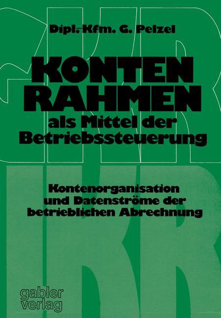 Vorderes Coverbild Kontenrahmen als Mittel der Betriebssteuerung