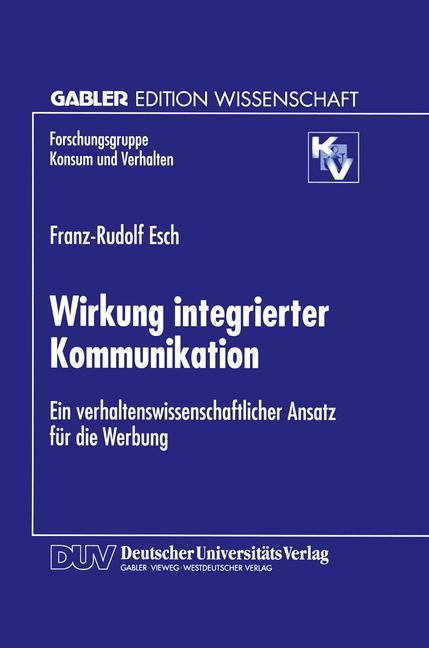 Vorderes Coverbild Wirkung integrierter Kommunikation