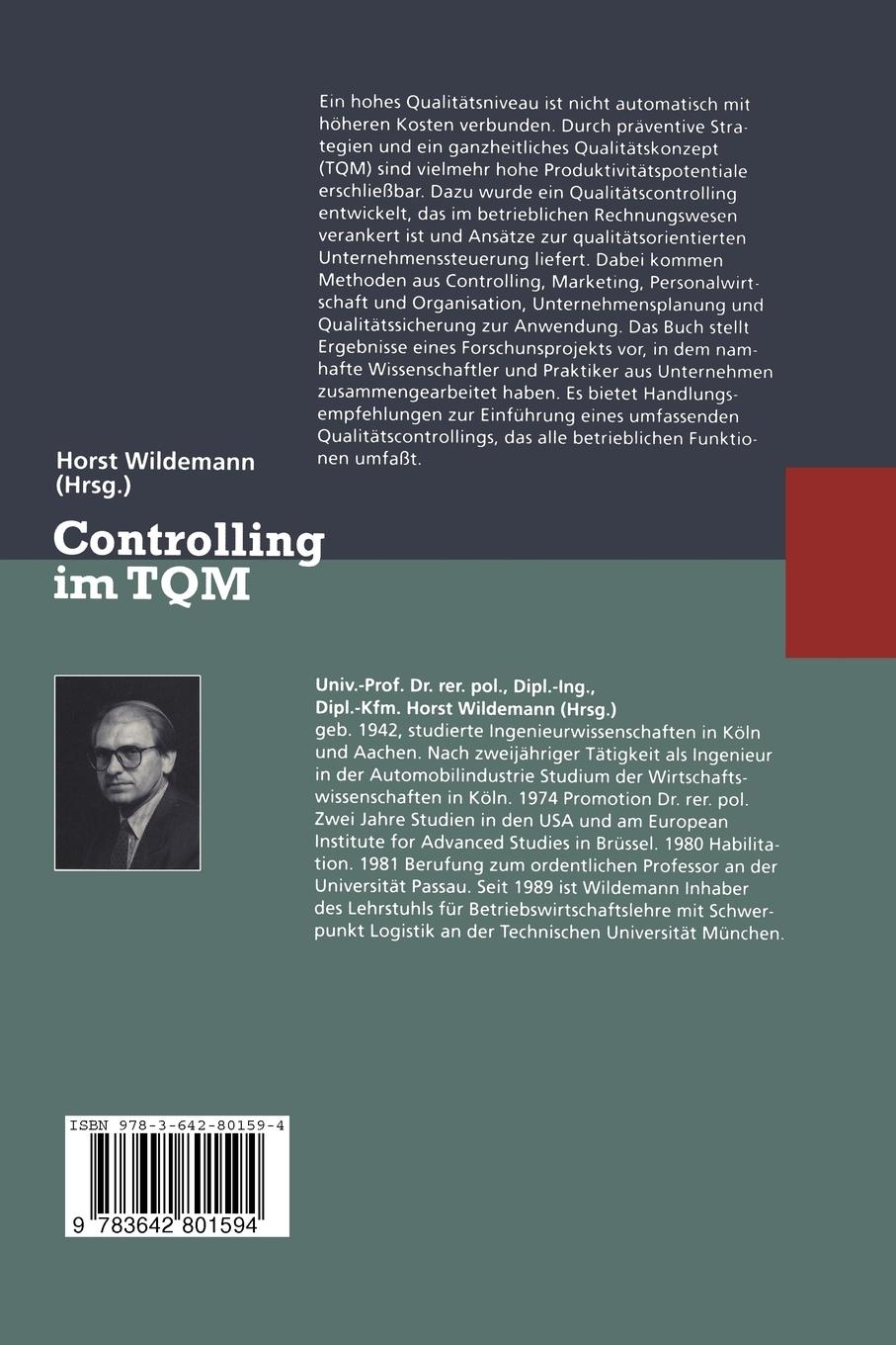 Rückseitencover Controlling im TQM