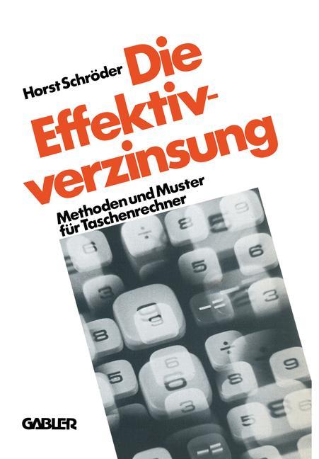 Vorderes Coverbild Die Effektivverzinsung
