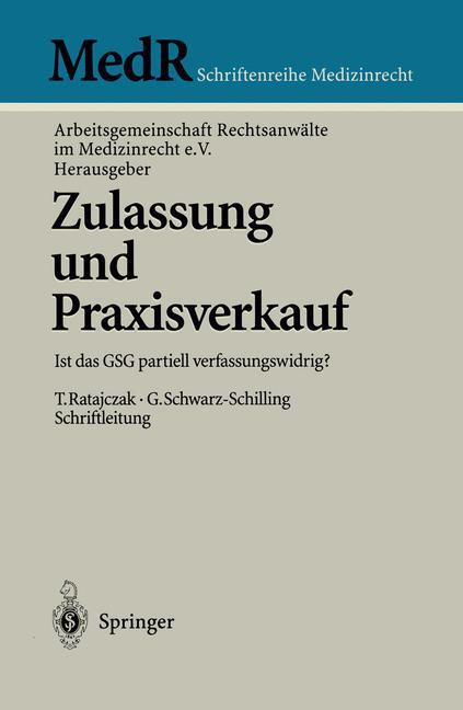 Vorderes Coverbild Zulassung und Praxisverkauf