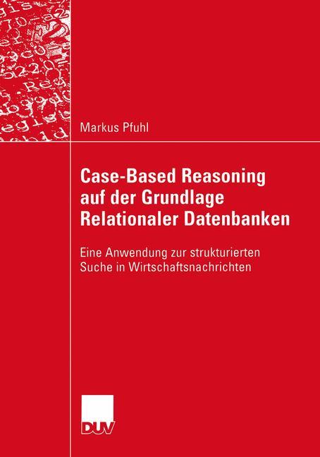 Vorderes Coverbild Case-Based Reasoning auf der Grundlage Relationaler Datenbanken