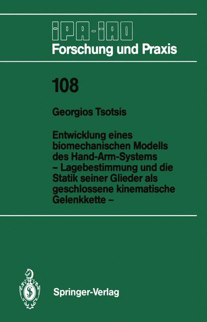Vorderes Coverbild Entwicklung eines biomechanischen Modells des Hand-Arm-Systems
