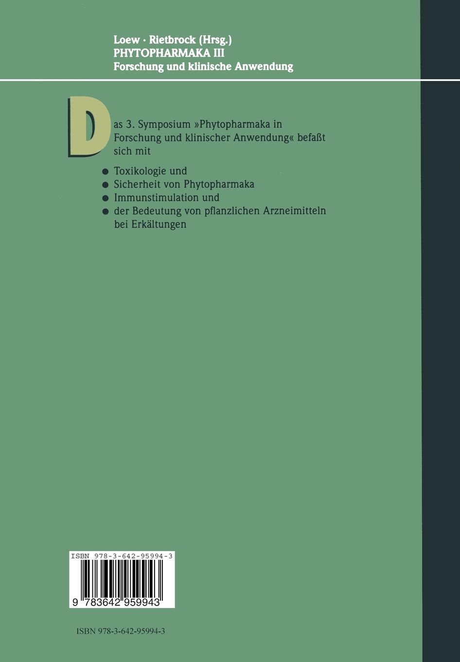 Rückseitencover Phytopharmaka III