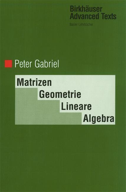 Vorderes Coverbild Matrizen, Geometrie, Lineare Algebra