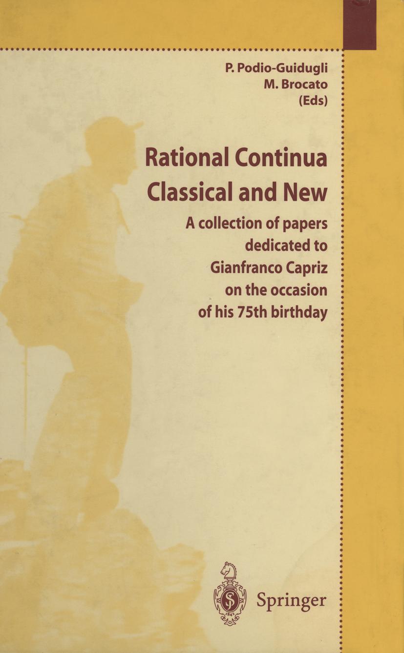 Vorderes Coverbild Rational Continua, Classical and New
