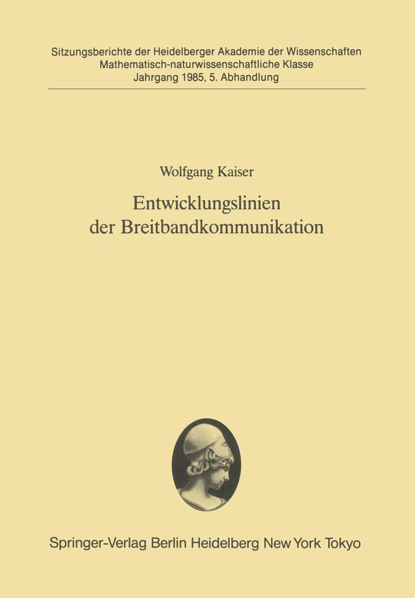 Vorderes Coverbild Entwicklungslinien der Breitbandkommunikation