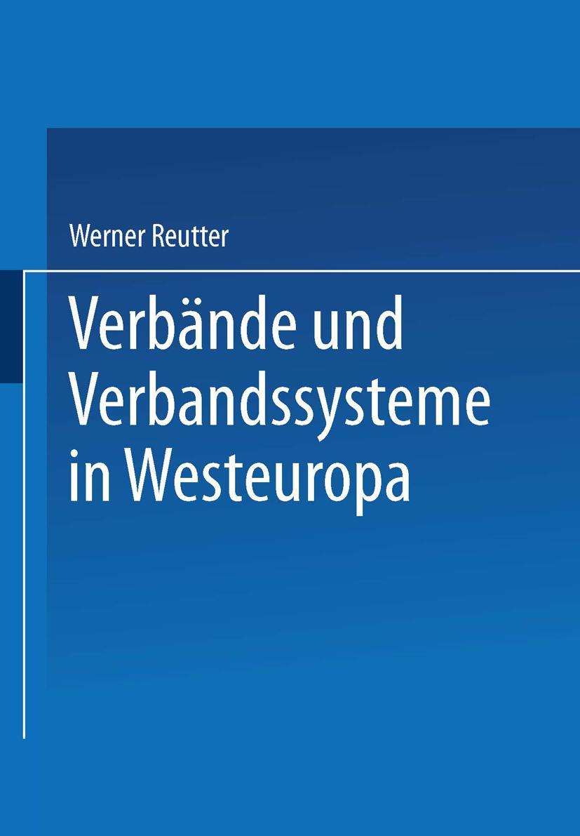 Vorderes Coverbild Verbände und Verbandssysteme in Westeuropa