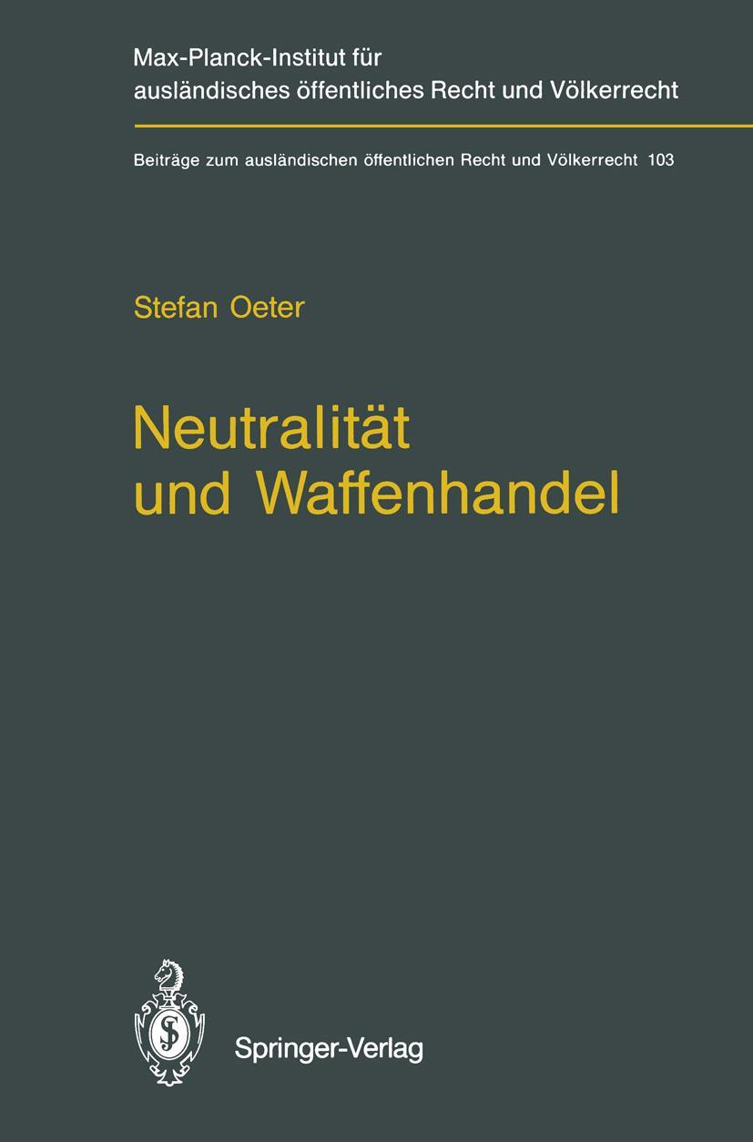 Vorderes Coverbild Neutralität und Waffenhandel / Neutrality and Arms Transfers