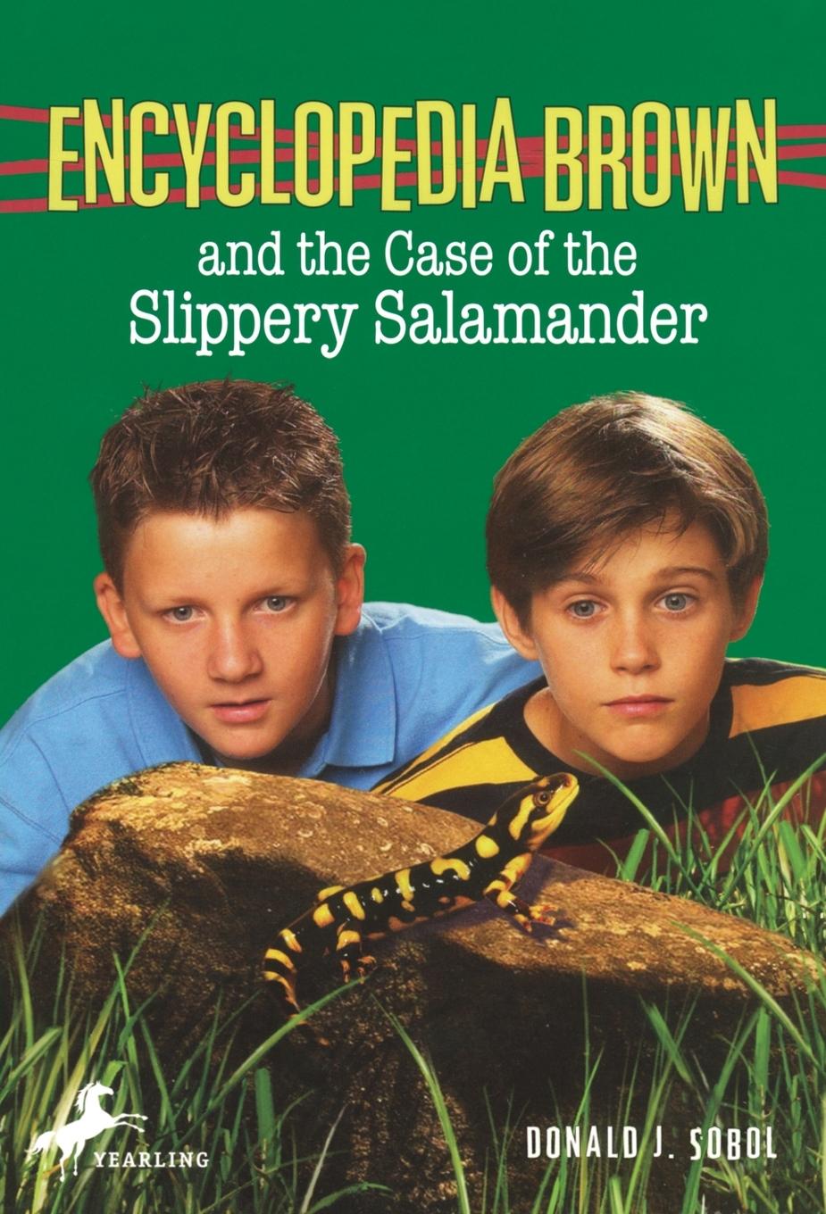 Vorderes Coverbild Encyclopedia Brown and the Case of the Slippery Salamander