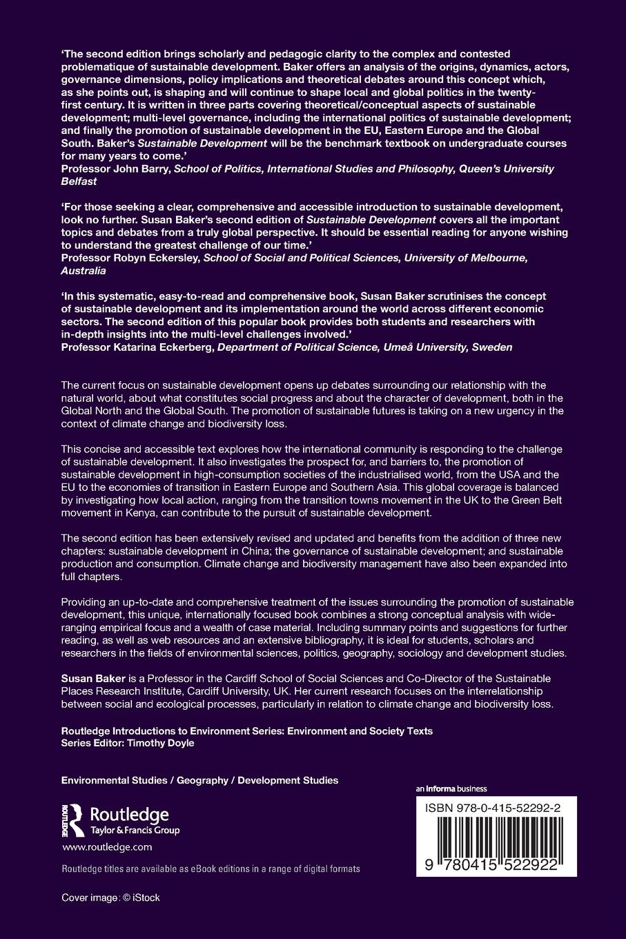 Rückseitencover Sustainable Development
