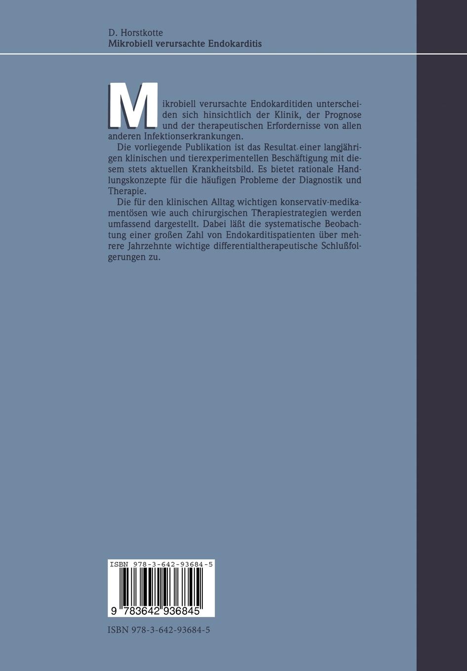 Rückseitencover Mikrobiell verursachte Endokarditis