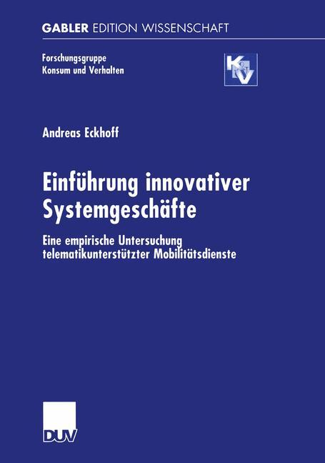 Vorderes Coverbild Einführung innovativer Systemgeschäfte