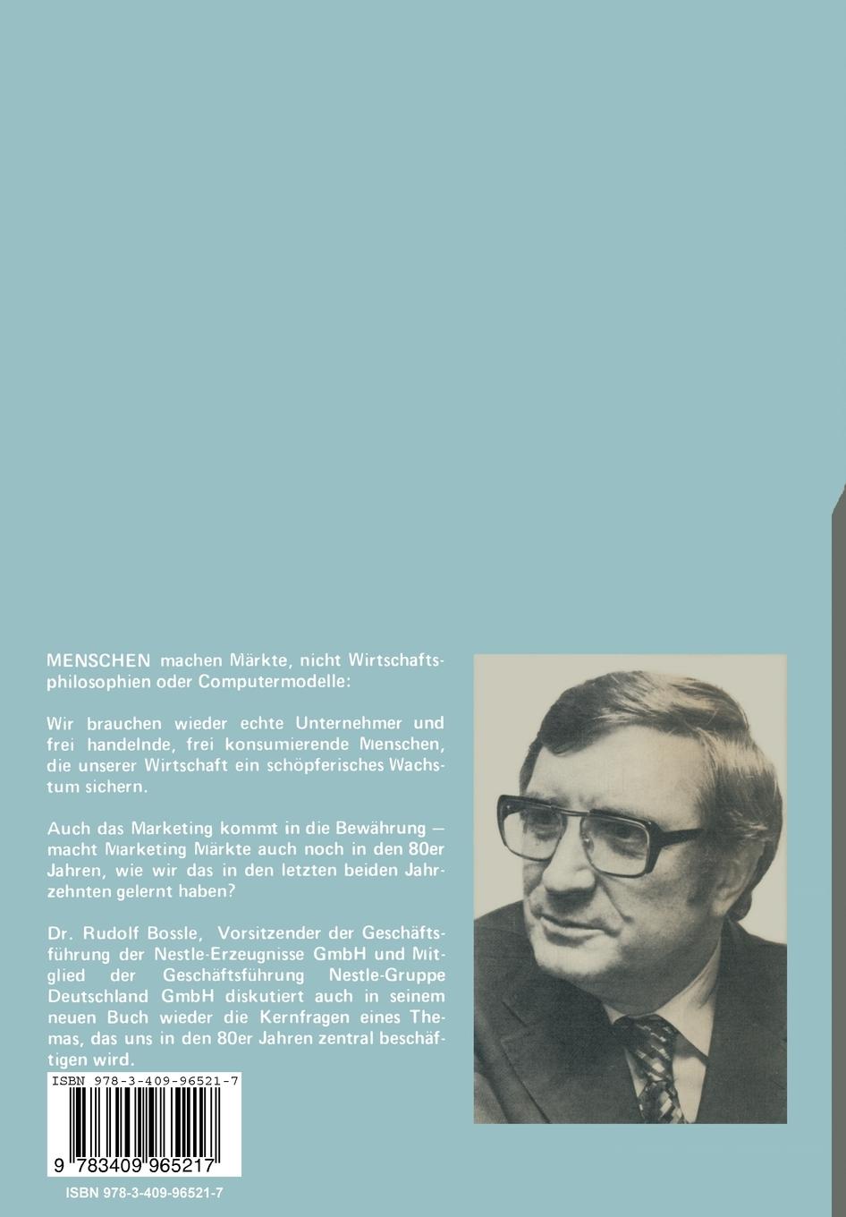 Rückseitencover Menschen machen Märkte