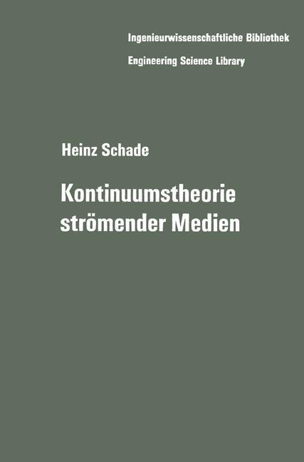 Vorderes Coverbild Kontinuumstheorie strömender Medien