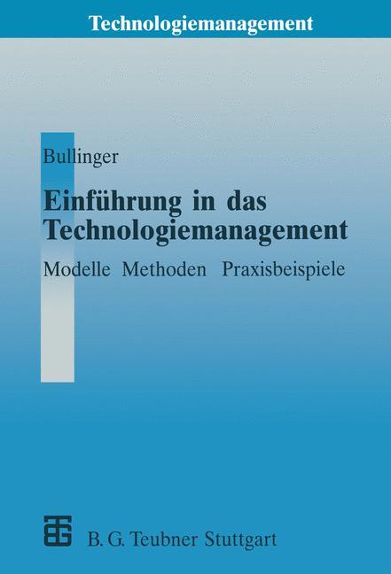 Vorderes Coverbild Einführung in das Technologiemanagement