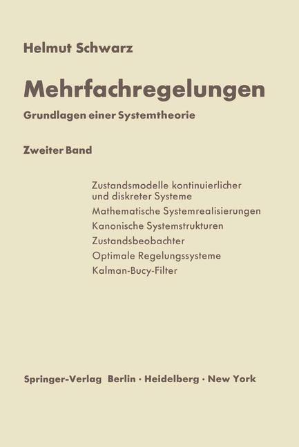 Vorderes Coverbild Mehrfachregelungen. Grundlagen einer Systemtheorie