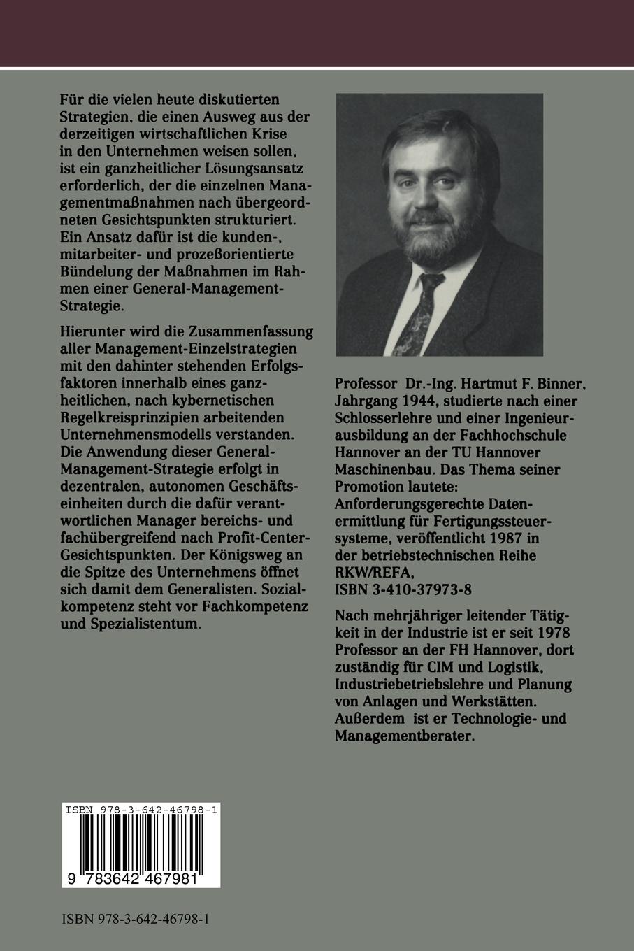 Rückseitencover Strategie des General-Management