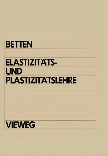 Vorderes Coverbild Elastizitäts- und Plastizitätslehre