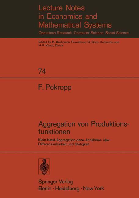 Vorderes Coverbild Aggregation von Produktionsfunktionen