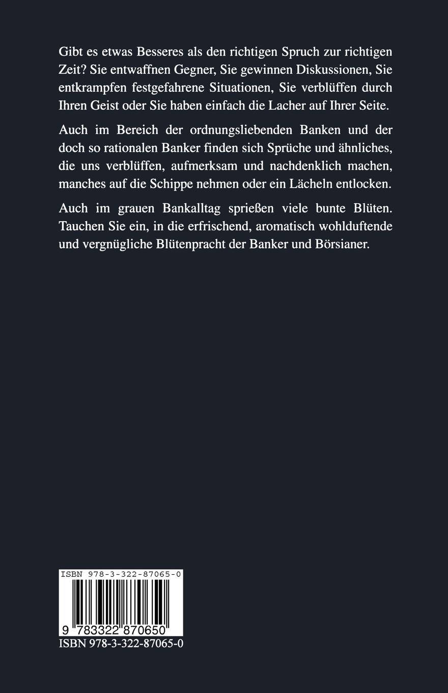 Rückseitencover Bank-Blüten