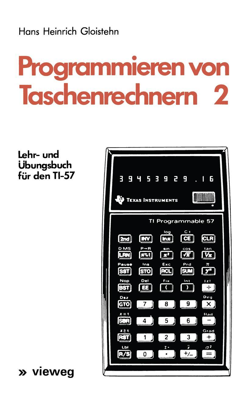 Vorderes Coverbild Programmieren von Taschenrechnern 2