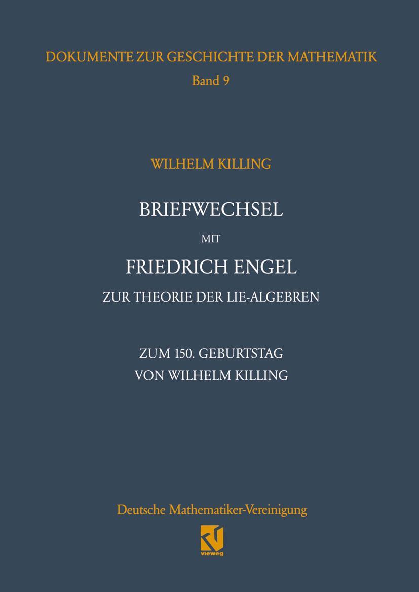 Vorderes Coverbild Briefwechsel mit Friedrich Engel zur Theorie der Lie-Algebren