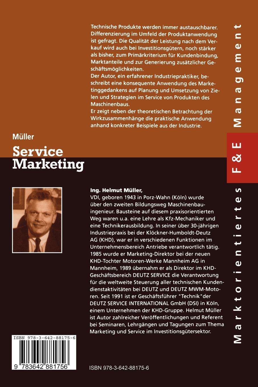 Rückseitencover Service Marketing