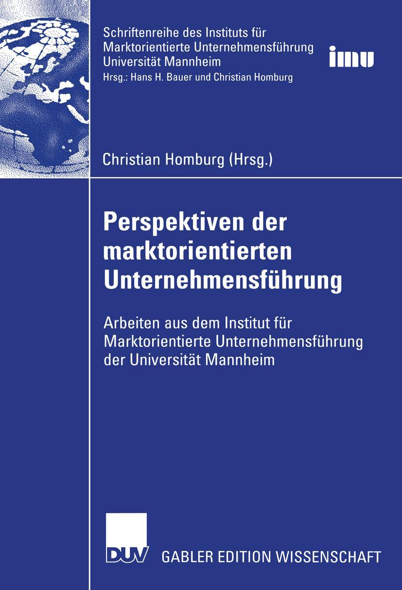 Vorderes Coverbild Perspektiven der marktorientierten Unternehmensführung