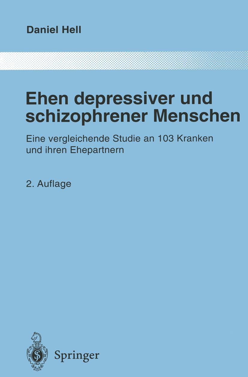 Vorderes Coverbild Ehen depressiver und schizophrener Menschen