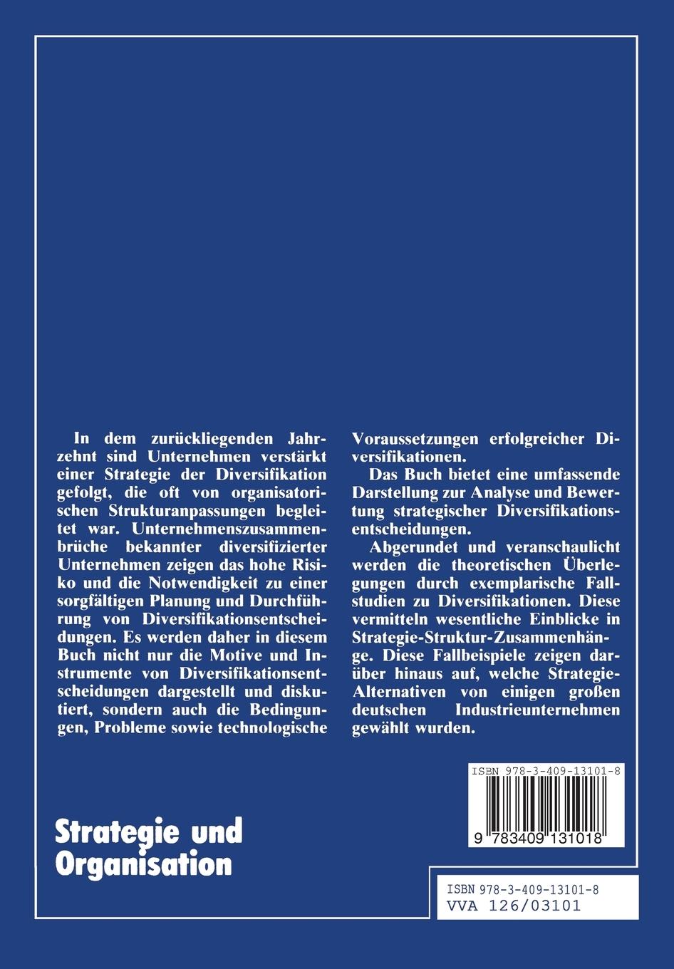 Rückseitencover Strategie und Organisation