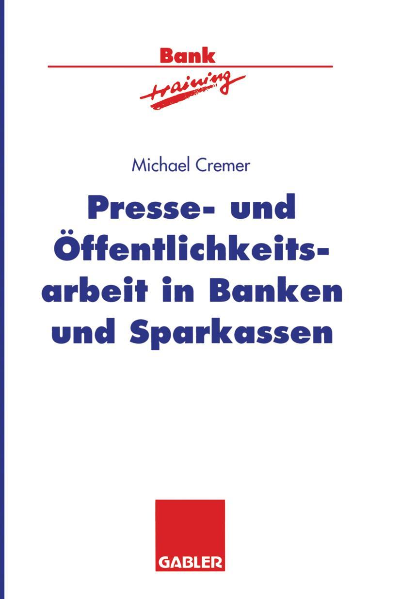 Vorderes Coverbild Presse- und Öffentlichkeitsarbeit in Banken und Sparkassen