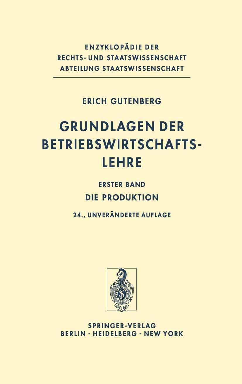 Vorderes Coverbild Grundlagen der Betriebswirtschaftslehre