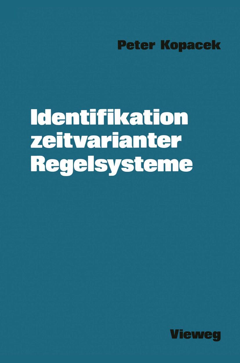 Vorderes Coverbild Identifikation zeitvarianter Regelsysteme