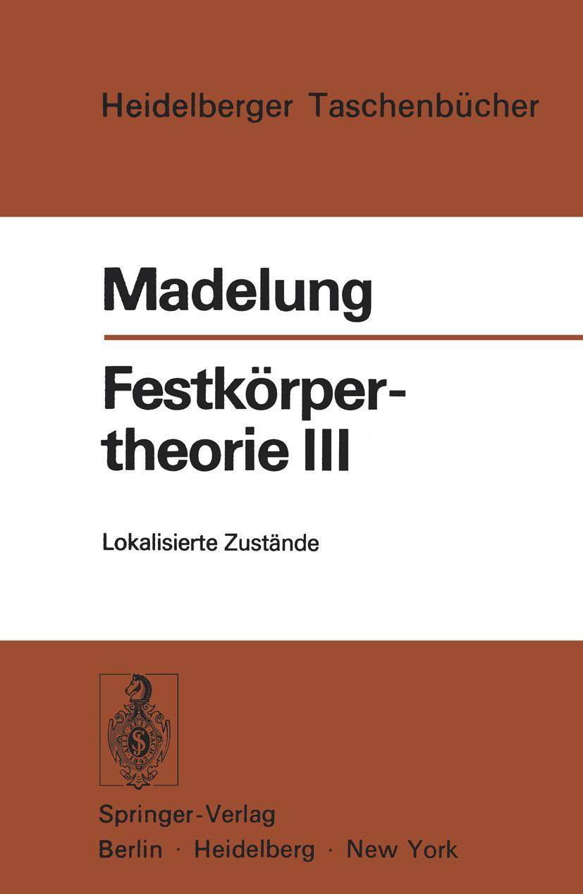 Vorderes Coverbild Festkörpertheorie III