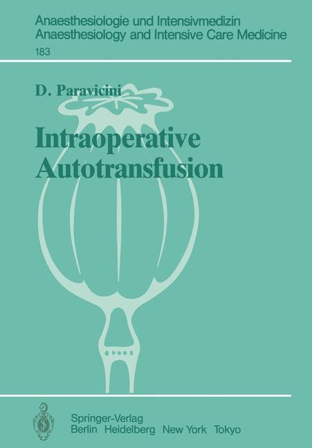 Vorderes Coverbild Intraoperative Autotransfusion