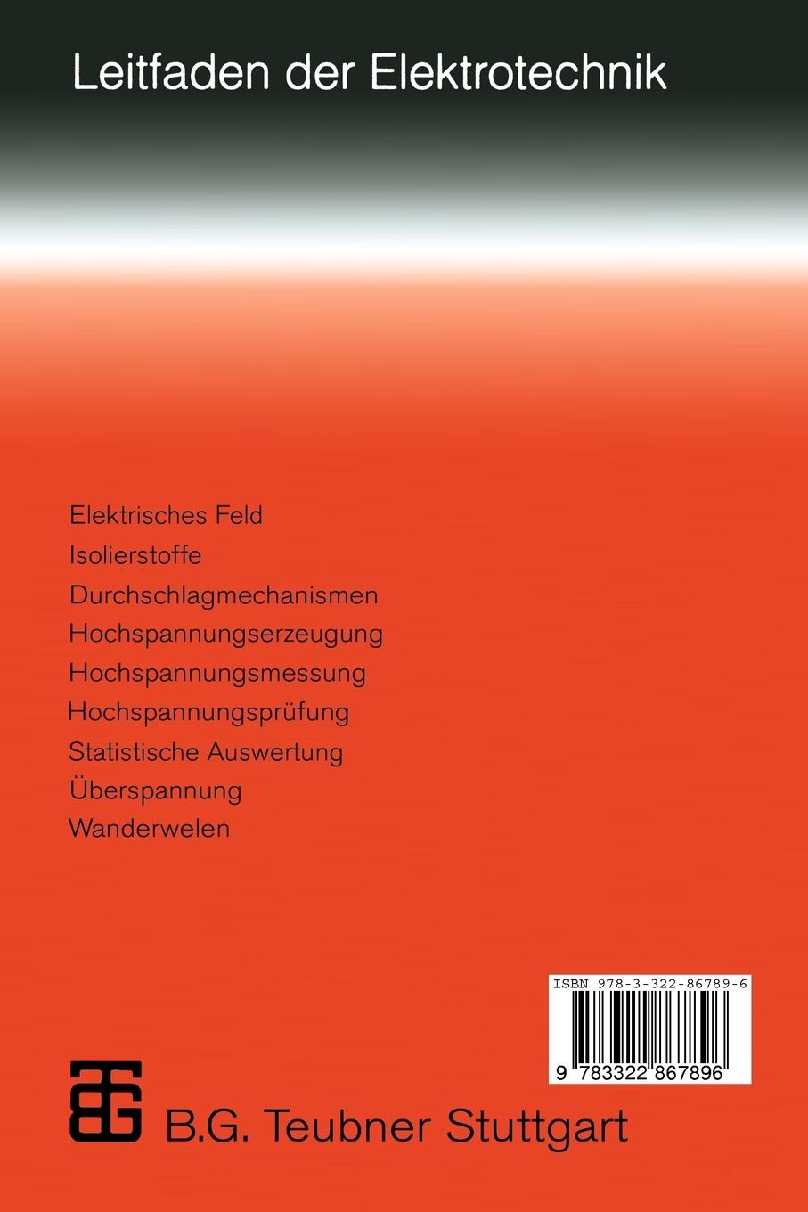 Rückseitencover Hochspannungstechnik