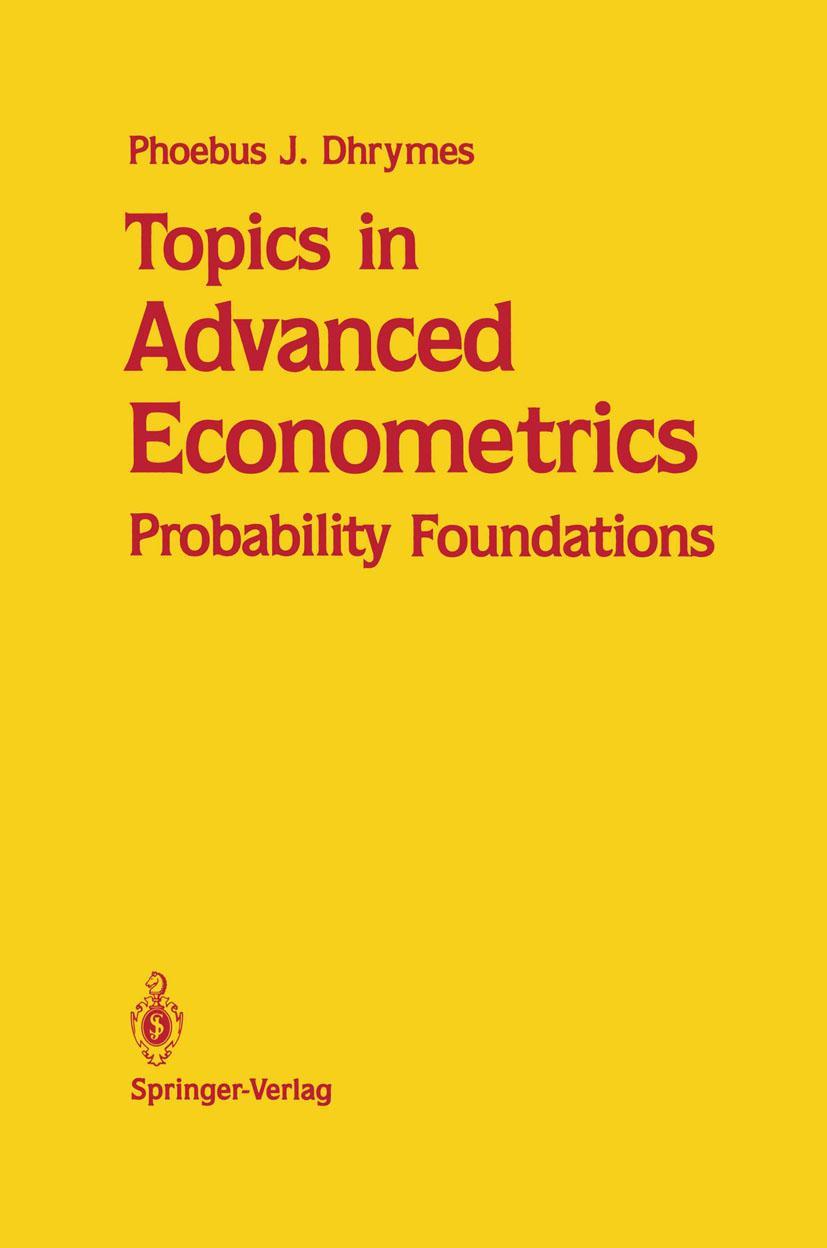 Vorderes Coverbild Topics in Advanced Econometrics