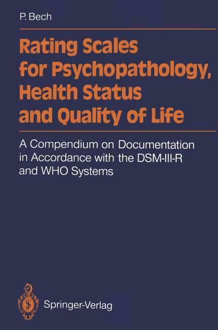 Vorderes Coverbild Rating Scales for Psychopathology, Health Status and Quality of Life