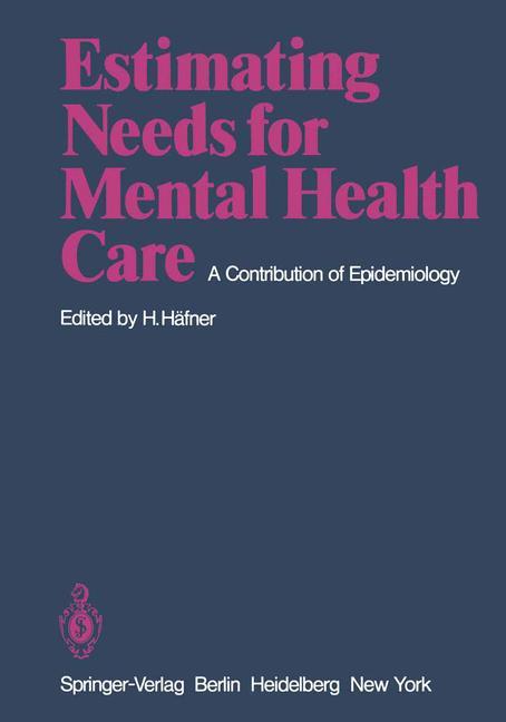 Vorderes Coverbild Estimating Needs for Mental Health Care